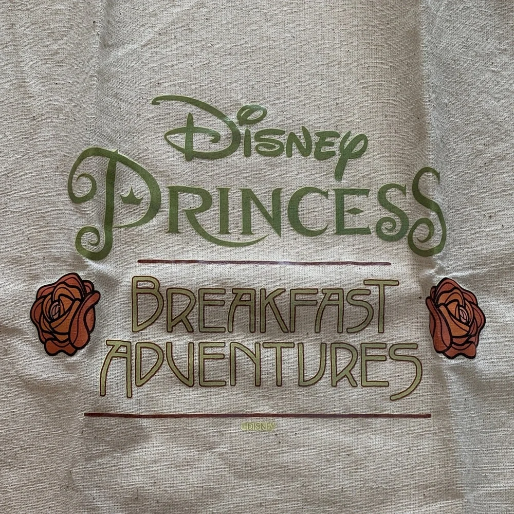 Original Disney Princess Cream Adventure Bag. Pre- owned. Size: 13x17.